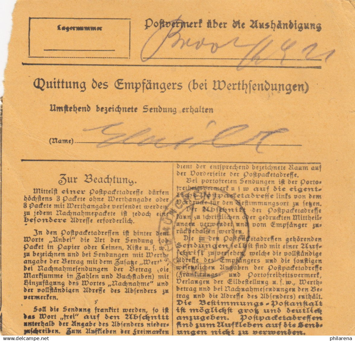 BiZone Paketkarte 1948: Schwelm Nach Haar B. München - Lettres & Documents