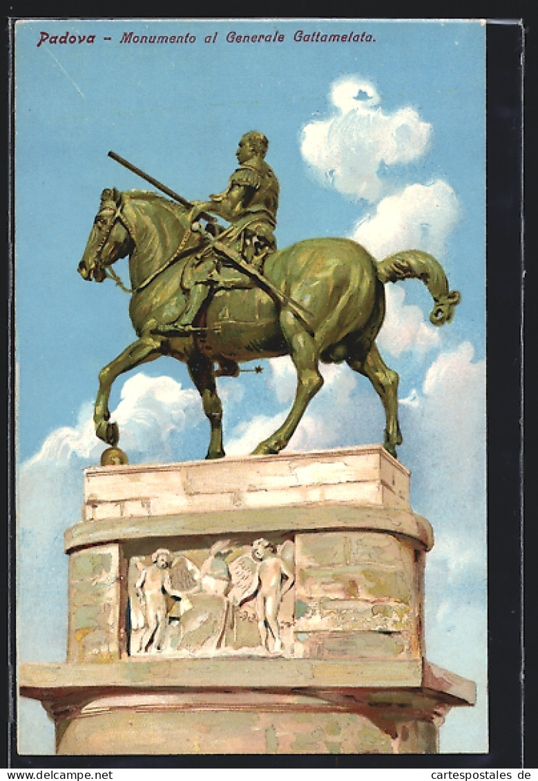 Artista-Cartolina Padova, Monumento Al Generale Gattamelata  - Padova