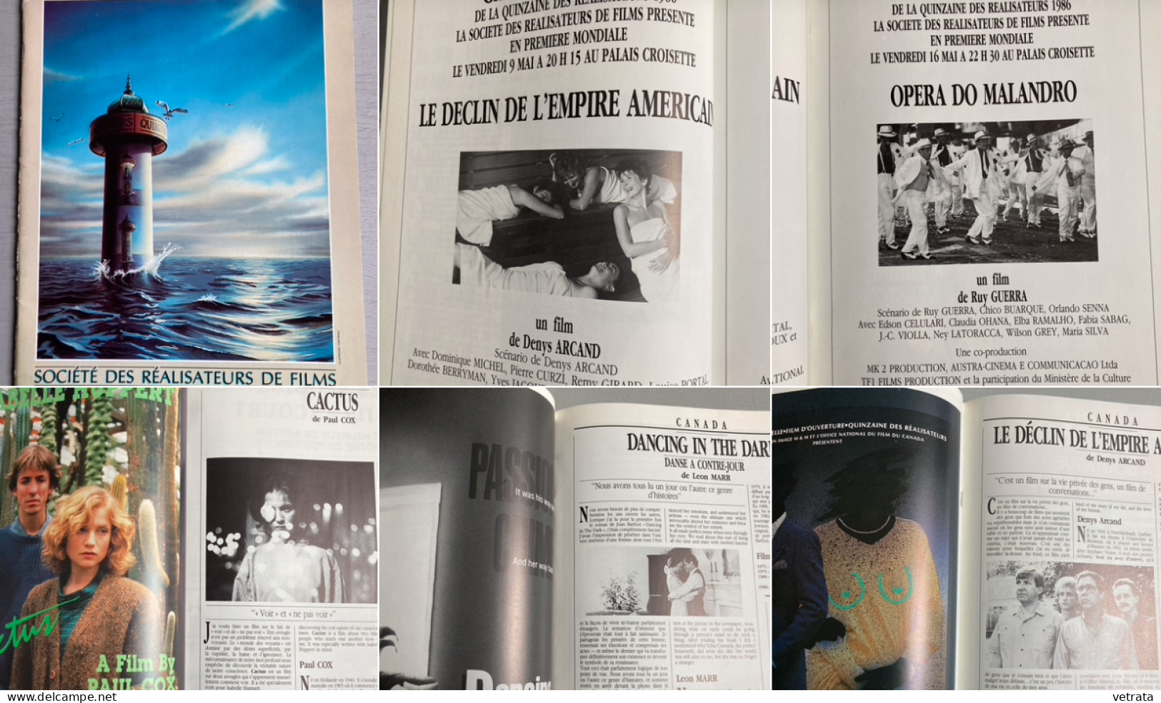 39ème FESTIVAL DE CANNES 1986 : Catalogues :  Quinzaine Des Réalisateurs - Plaquette 25° Anniversaire De La Semaine De L - Film