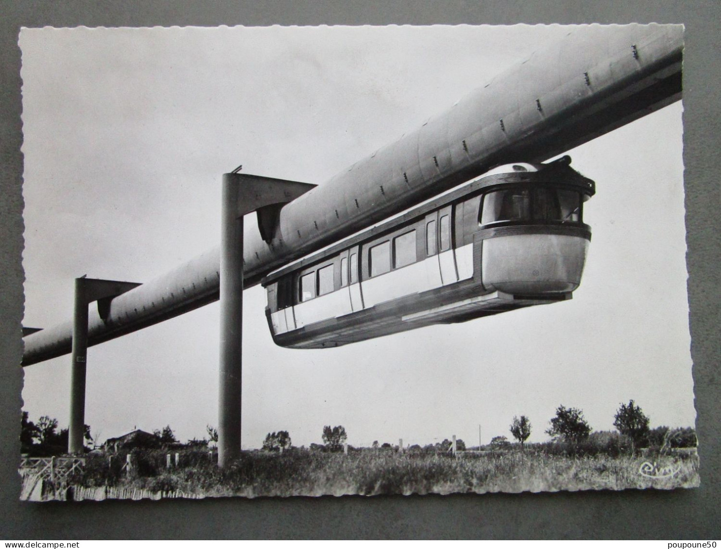 CP 45 Loiret CHATEAUNEUF Sur LOIRE - Voie D'essai Du Metro Aérien Ligne Expérimentale Maitre D'oeuvre SAFEGE 1959 - Other & Unclassified