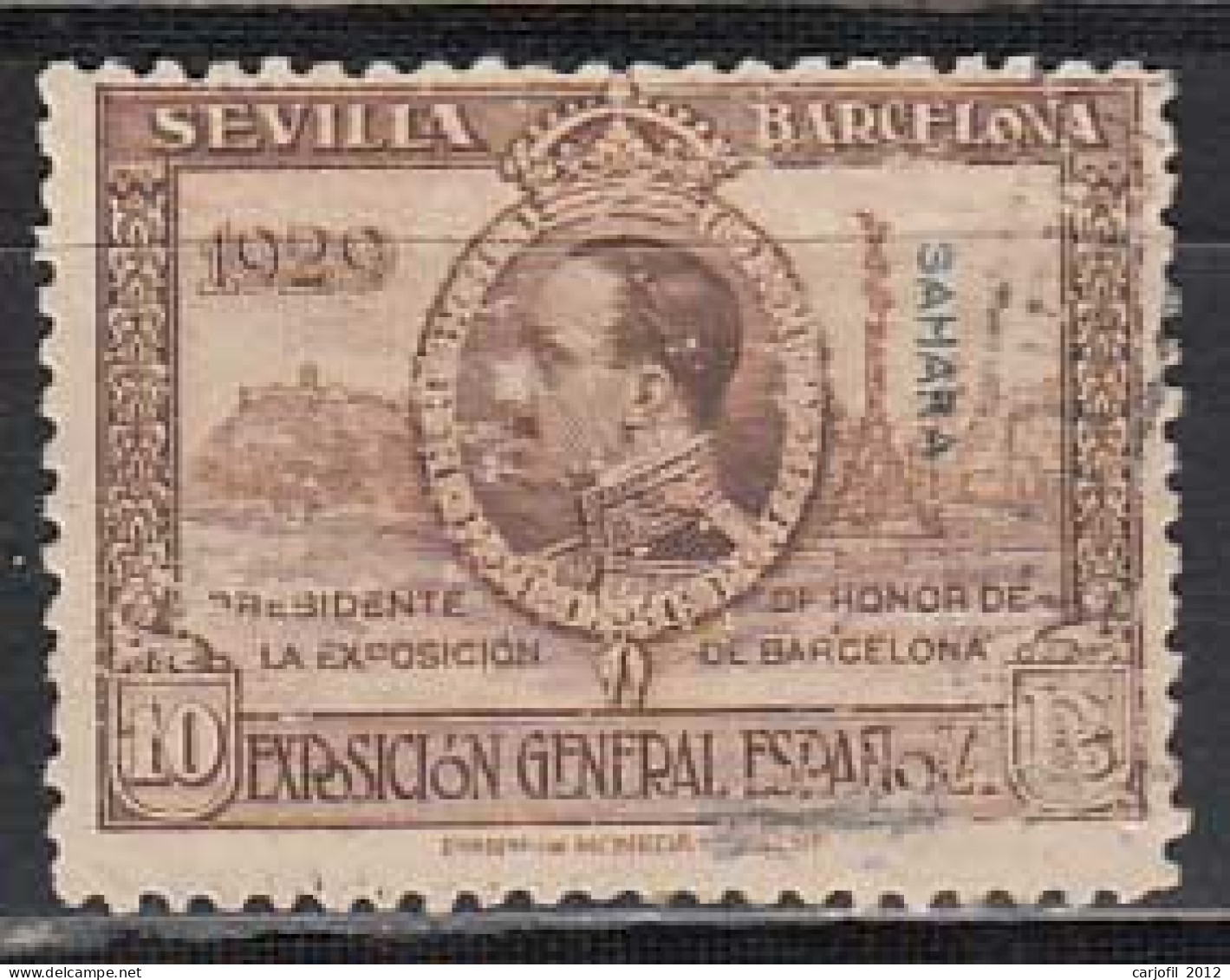 Sahara Sueltos 1929 Edifil 35 Usado - Sahara Espagnol