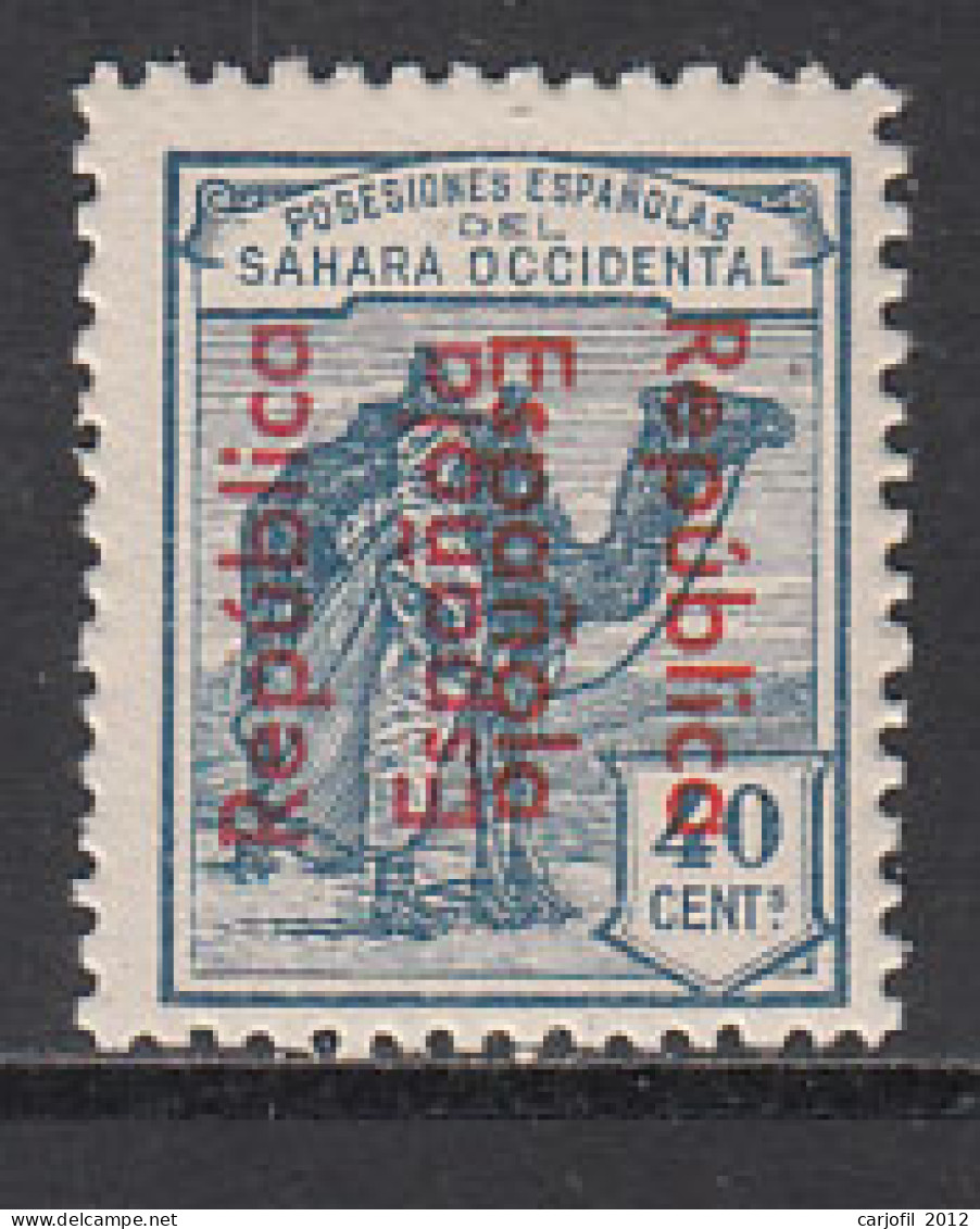 Sahara Sueltos 1934 Edifil 42C (*) Mng  Sobrecarga Doble - Spanish Sahara