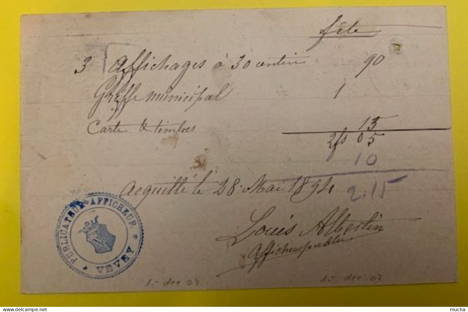 20401 - Entier Postal  5ct Remboursement Avec Complément Type Chiffre 10ct Cachet Vevey 28.05.1894 Pour Morges - Entiers Postaux