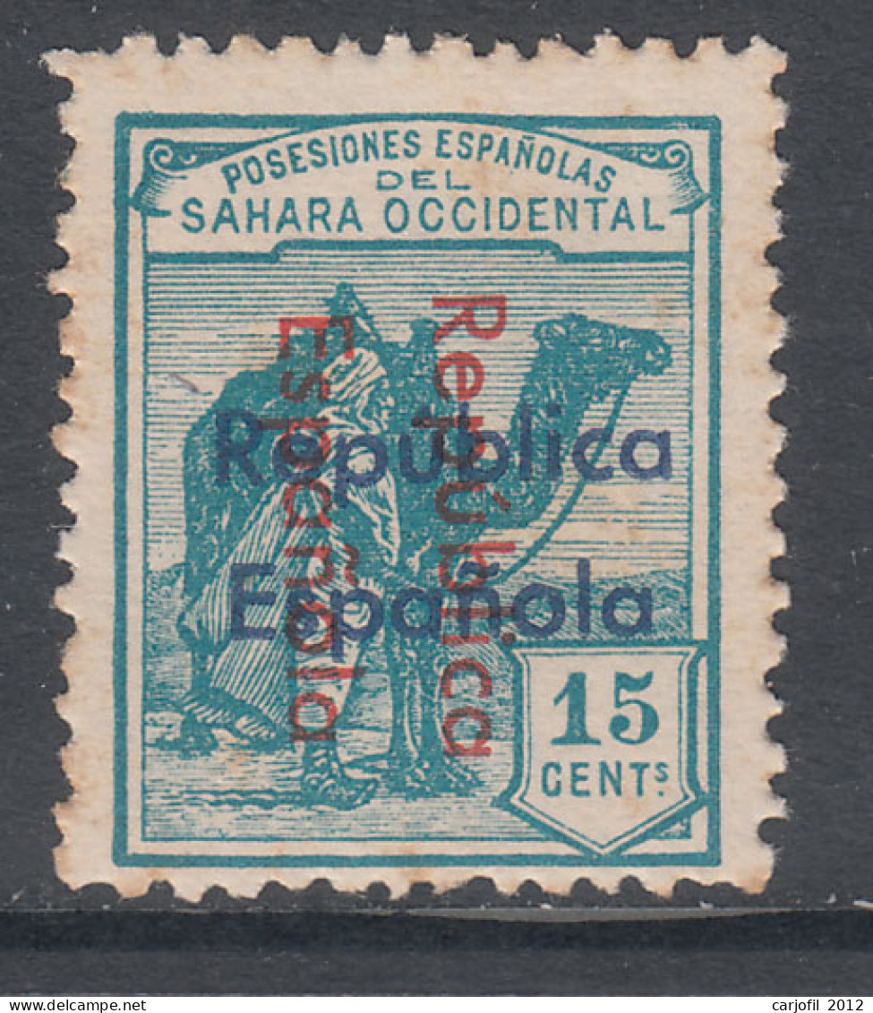 Sahara Variedades 1935 Edifil 38Db (*) Mng  Sobrecarga Vertical De Arriba A Abaj - Sahara Spagnolo