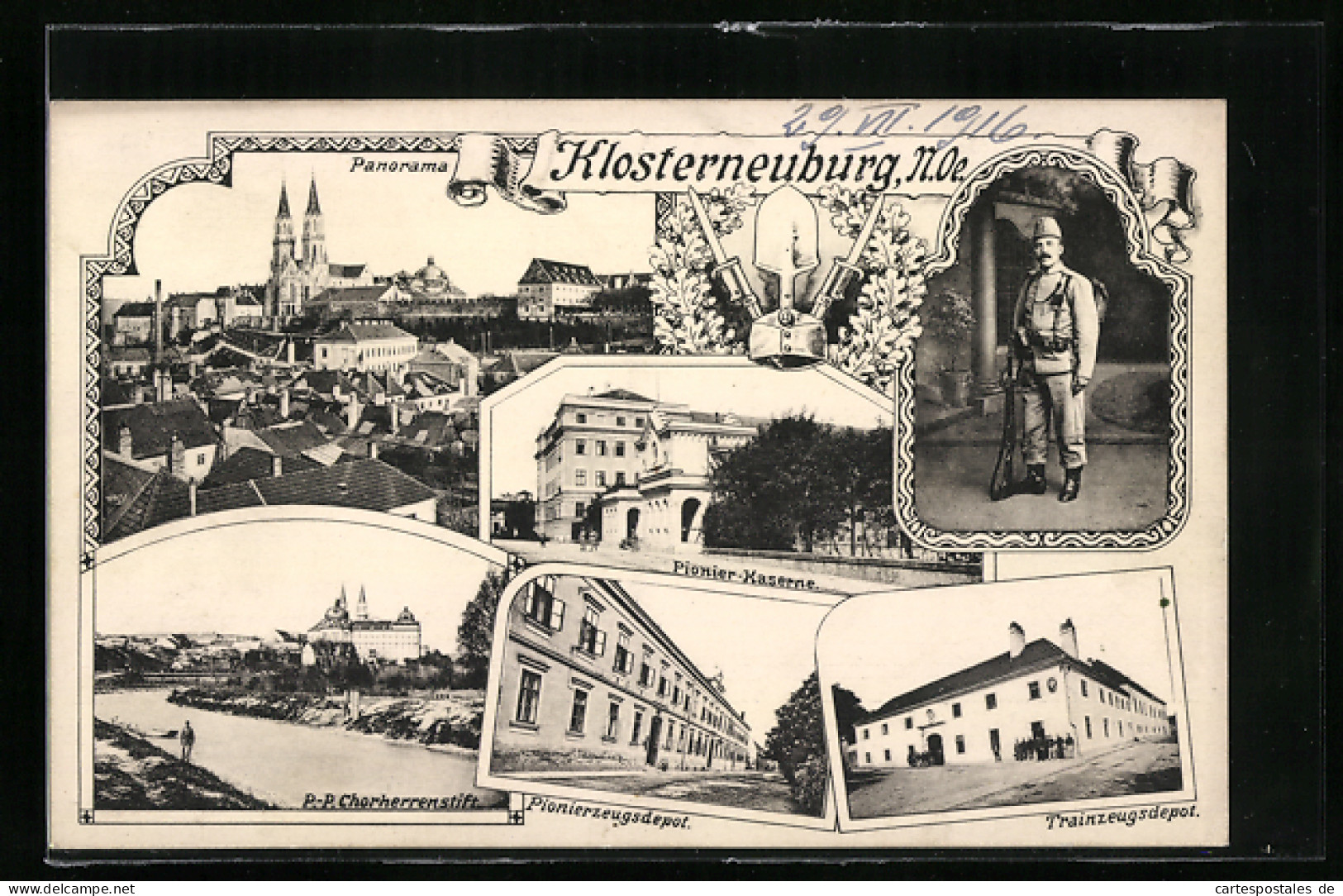 AK Klosterneuburg, Pionier-Kaserne, Pionierzeugsdepot, P. P. Chorherrenstift  - Other & Unclassified