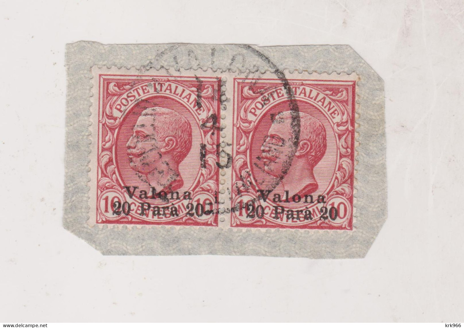 ITALY  ALBANIA VALONA Nice Stamps Used On Piece - Albanie
