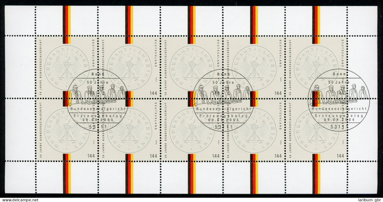 Bund Zehnerbogen 2422 Bonn Ersttagssonderstempel #IN947 - Autres & Non Classés