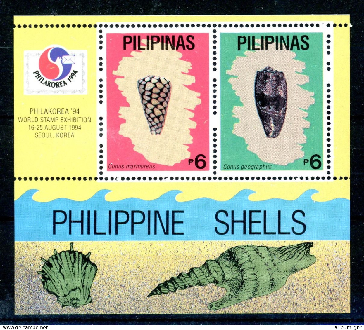 Philippinen Block 78 Postfrisch Muscheln/ Schnecken #JQ802 - Filippine