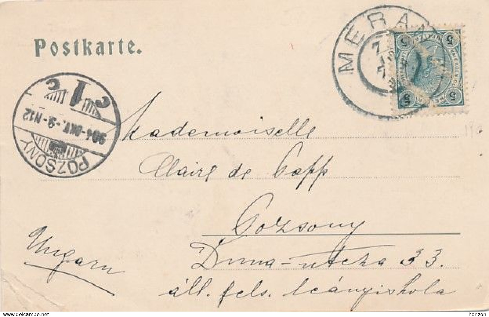 2h.527   MERAN - Landesfürstliche Burg - 1904 - Ed. Stengel - Merano