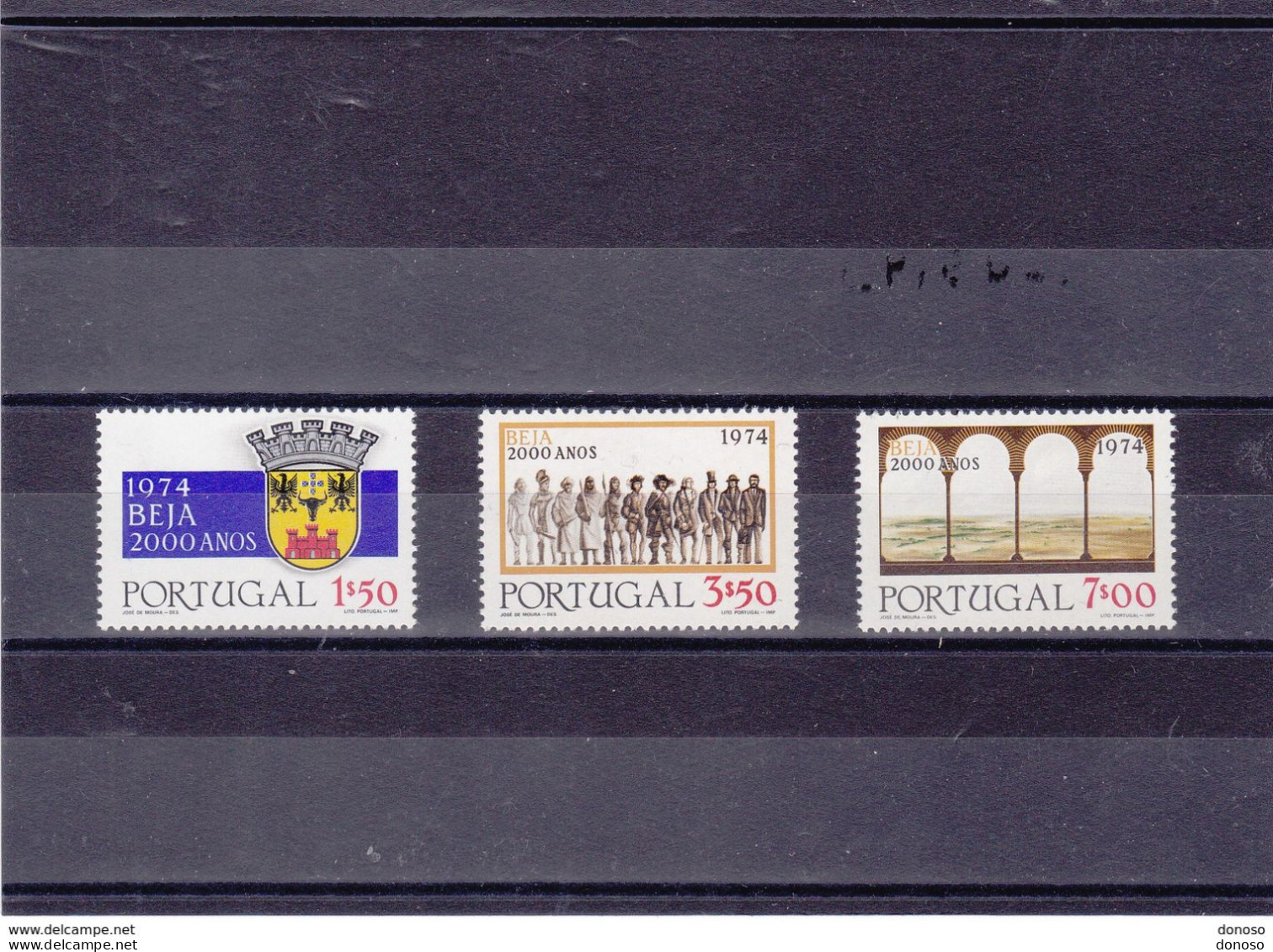PORTUGAL 1974 VILLE DE BEJA Yvert 1240-1242, Michel 1260-1262 NEUF** MNH Cote 6,50 Euros - Unused Stamps