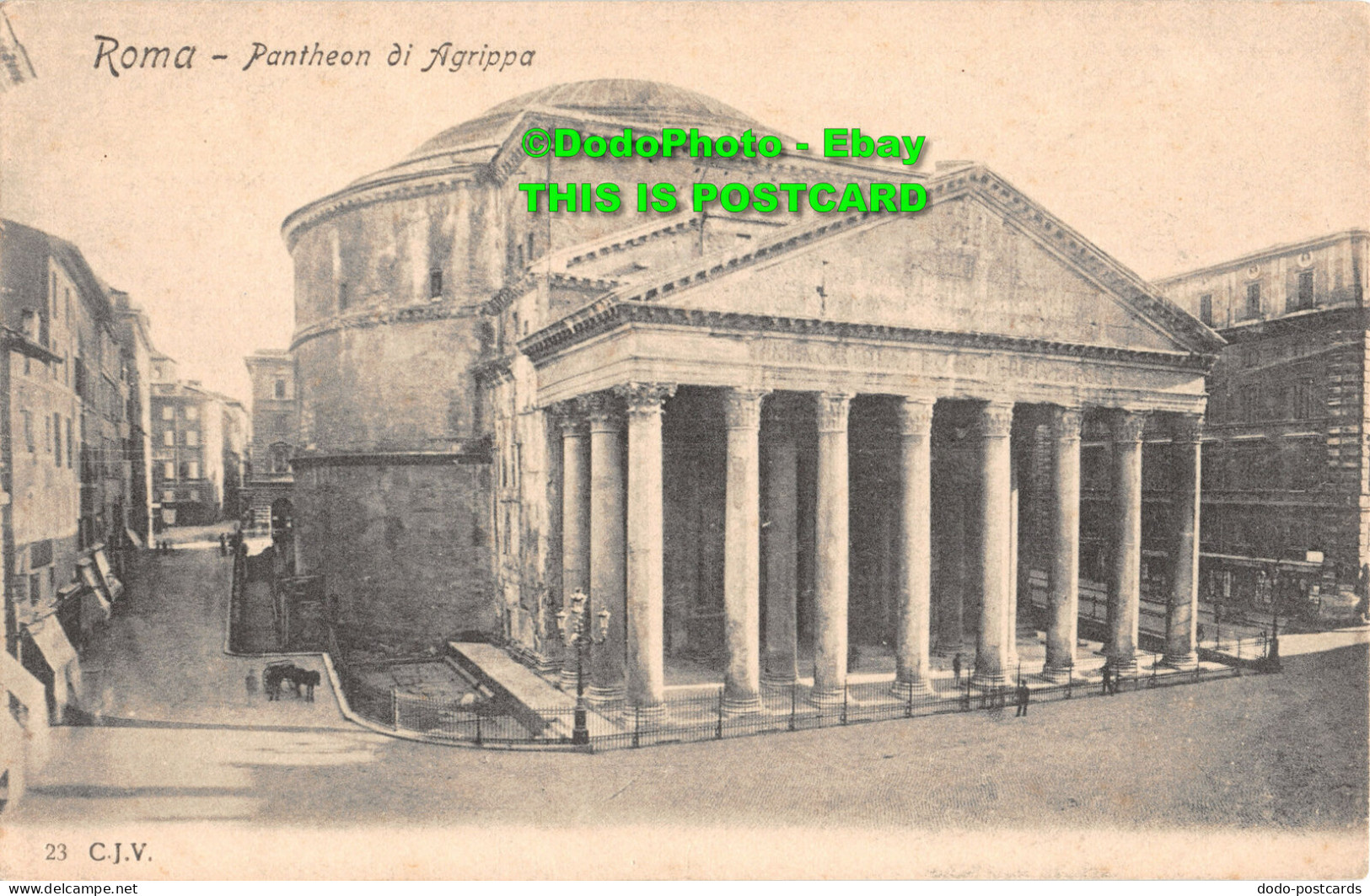 R455776 Roma. Pantheon Di Agrippa. 23. C. J. V - Monde