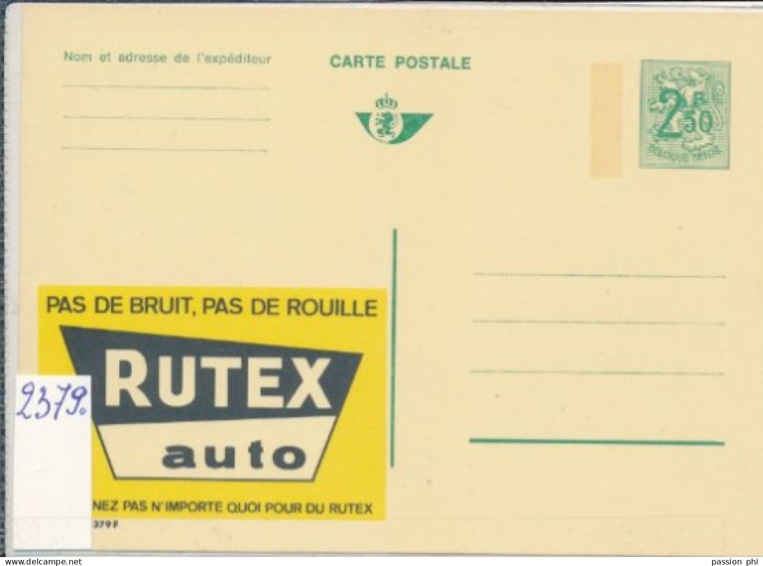 BELGIUM PPS  SBEP 24 PUBLIBEL  2379 UNUSED - Werbepostkarten