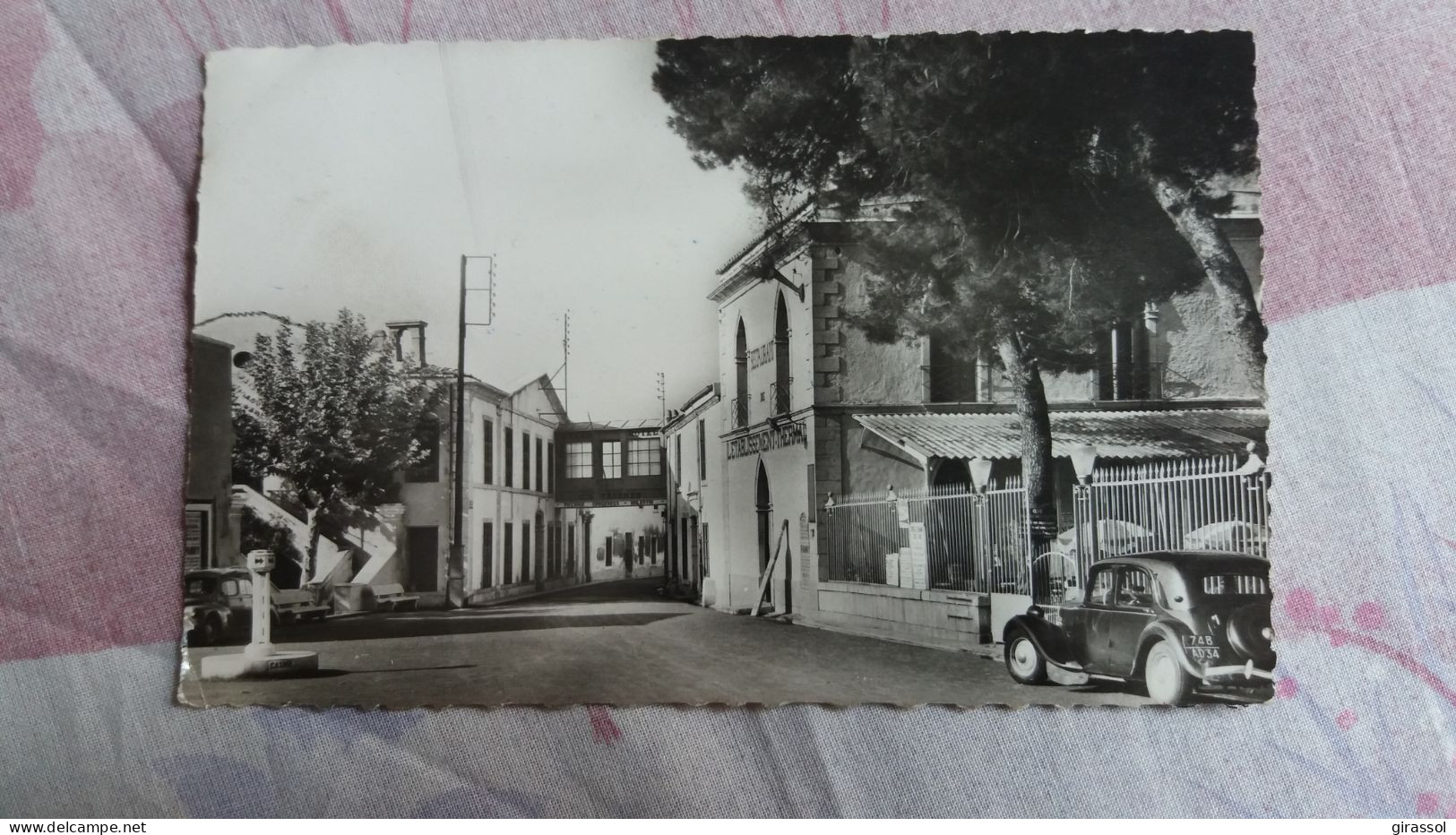 CPSM AUTO VOITURE TRACTION BALARUC LES BAINS HERAULT ETABLISSEMENT THERMAL ED SL 1962 - Voitures De Tourisme