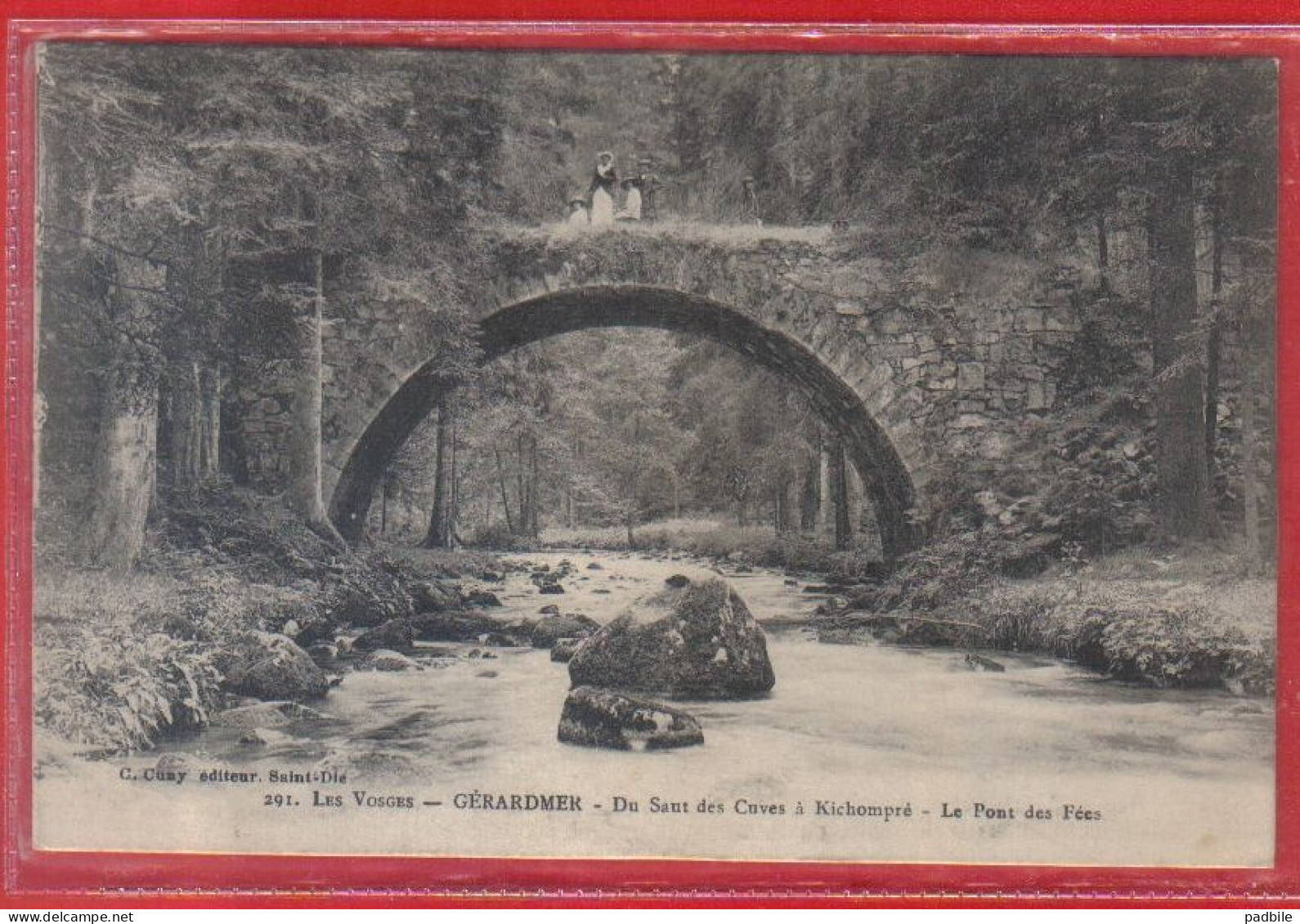 Carte Postale 88. Gérardmer  Pont Des Fées Saut Des Cuves à  Kichompré  Très Beau Plan - Gerardmer