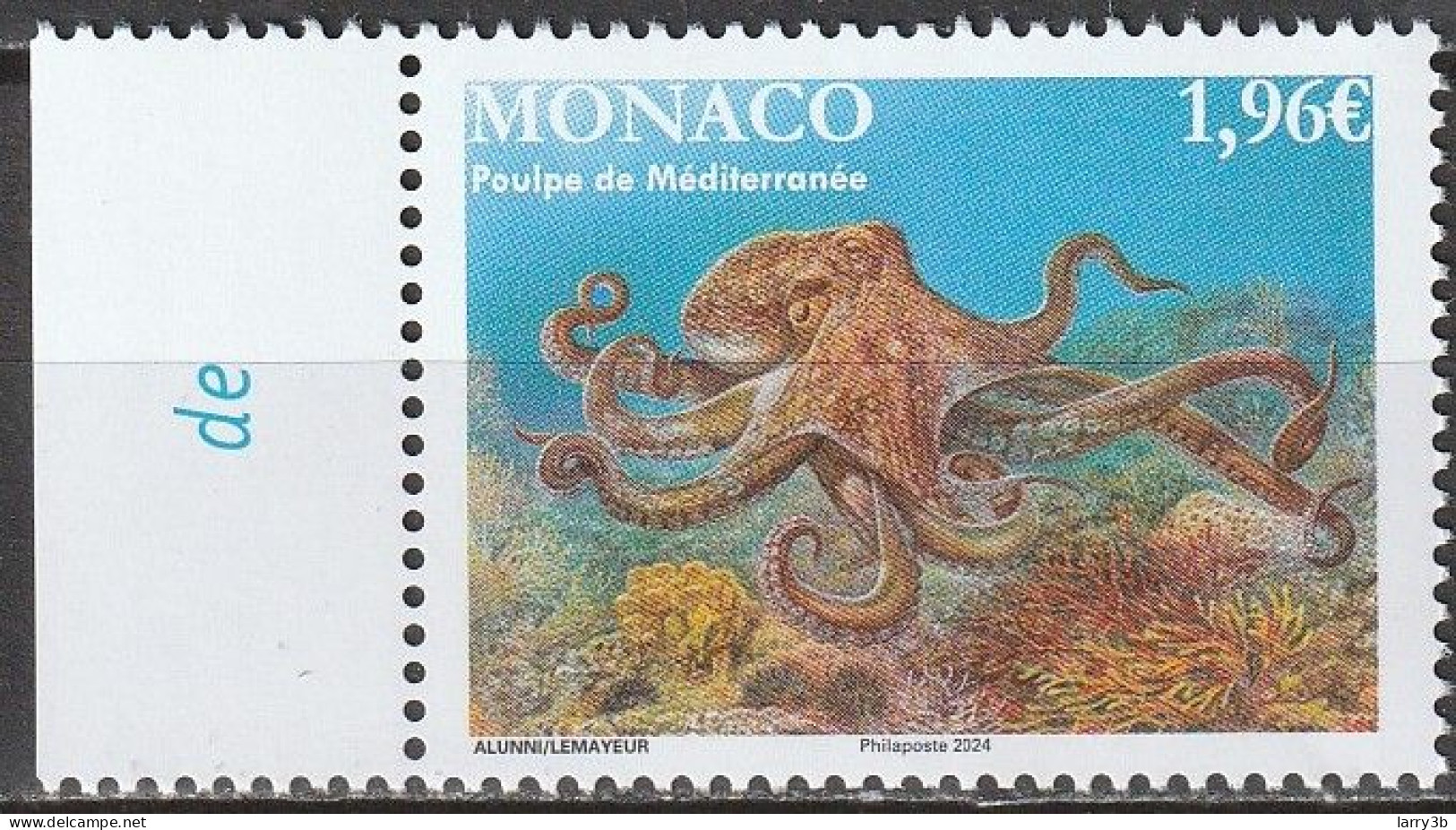 2024 - MONACO - EUROPA - CEPT - "FAUNE SOUS-MARINE" - BDF ISSU FEUILLET - NEUF ** - 2024