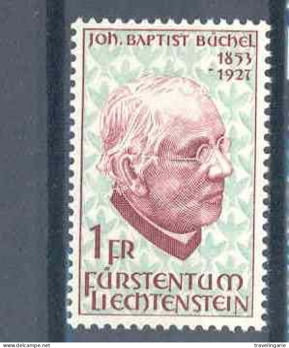 Liechtenstein 1967 Johann-Baptist Büchel Poet/priest MNH ** - Schrijvers