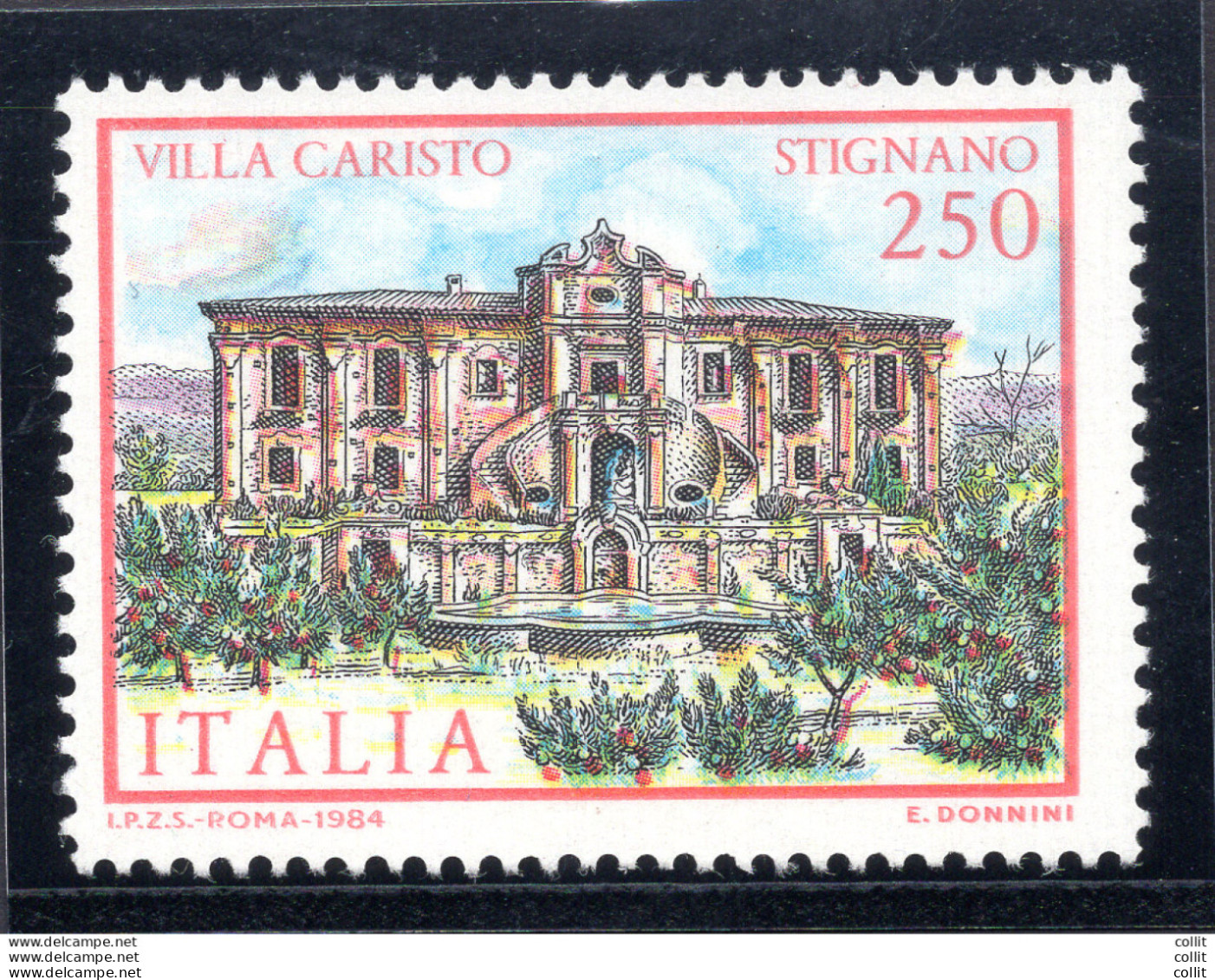 Villa Caristo Lire 250 Varietà "mele Cadute" - Variétés Et Curiosités