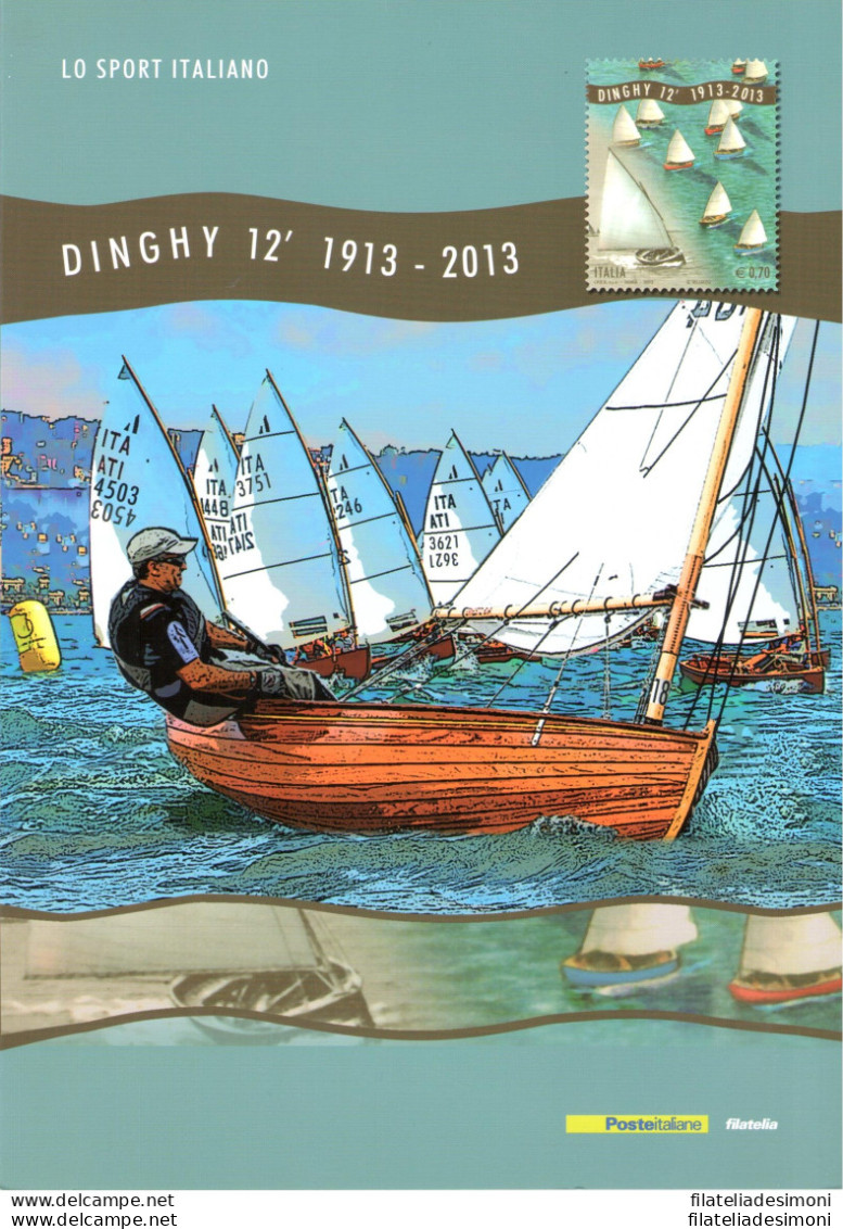 2013 Italia - Folder - Dinghy N. 350 - MNH** - Presentation Packs