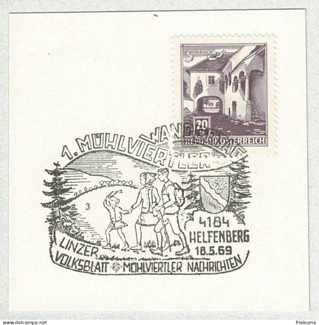 Oesterreich / Austria 1969, Sonderstempel Wandertag Helfenberg, Wandern / Randonnée Pédestre / Hiking - Sonstige & Ohne Zuordnung