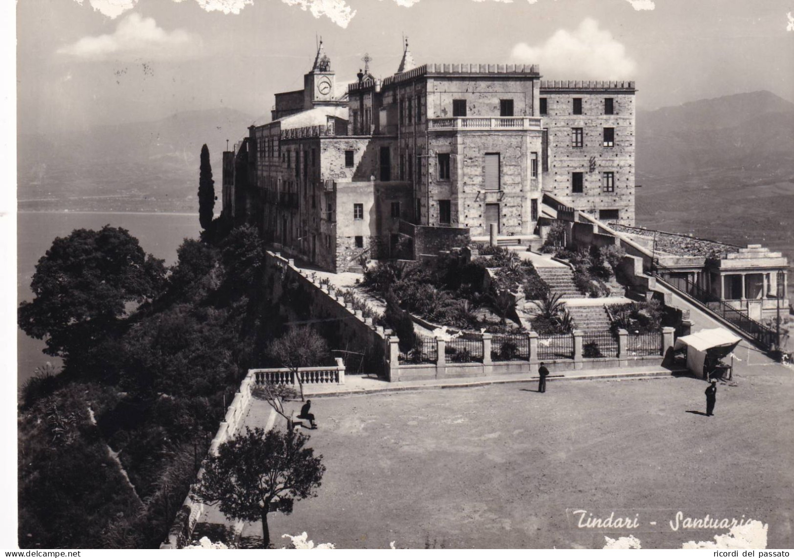 Cartolina Tindari ( Messina ) Santuario - Messina