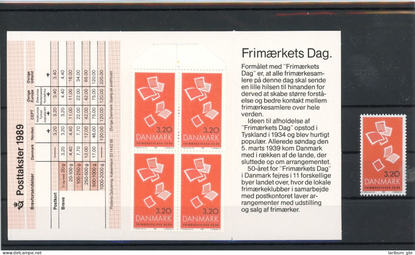 Dänemark M-Heft 960 Postfrisch Tag Der Briefmarke #JT741 - Sonstige & Ohne Zuordnung