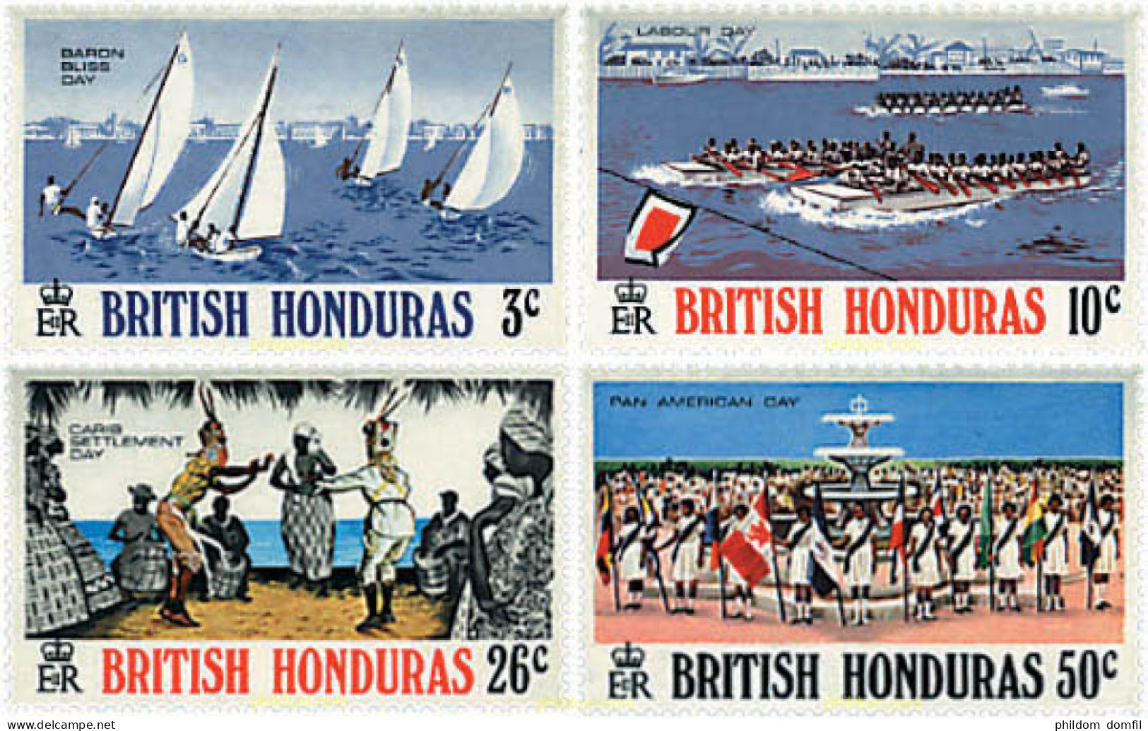 35811 MNH HONDURAS BRITANICA 1973 FESTIVALES - Honduras Britannique (...-1970)