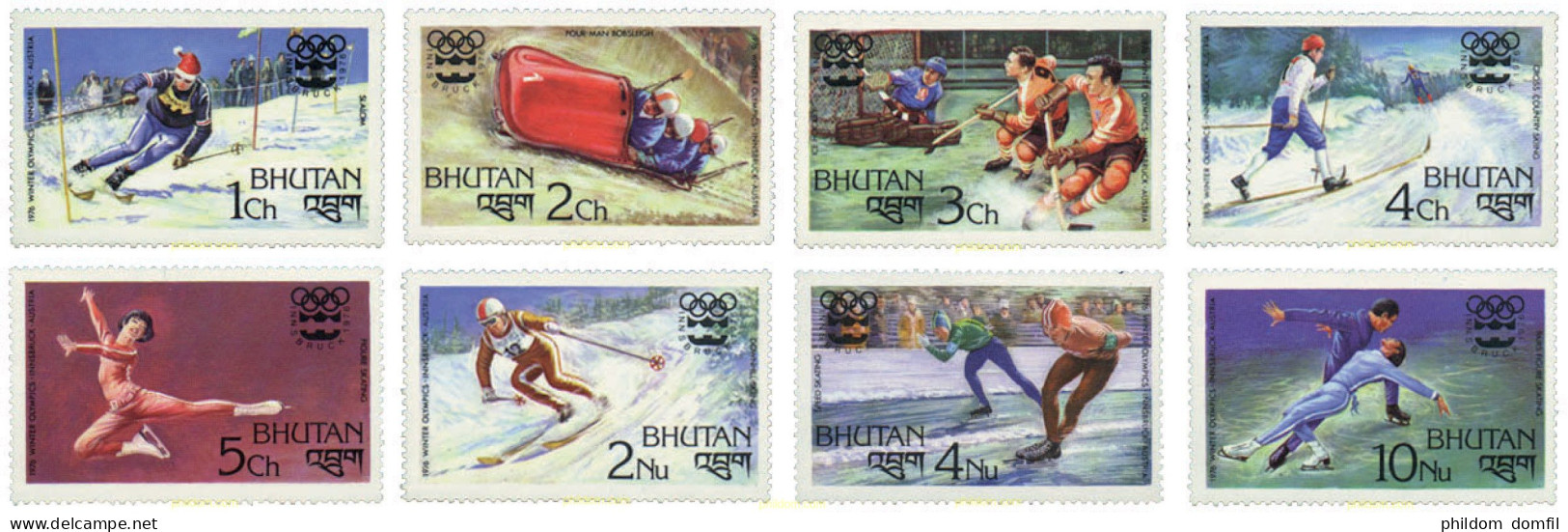 70534 MNH BHUTAN 1976 12 JUEGOS OLIMPICOS INVIERNO INNSBRUCK 1976 - Bhutan