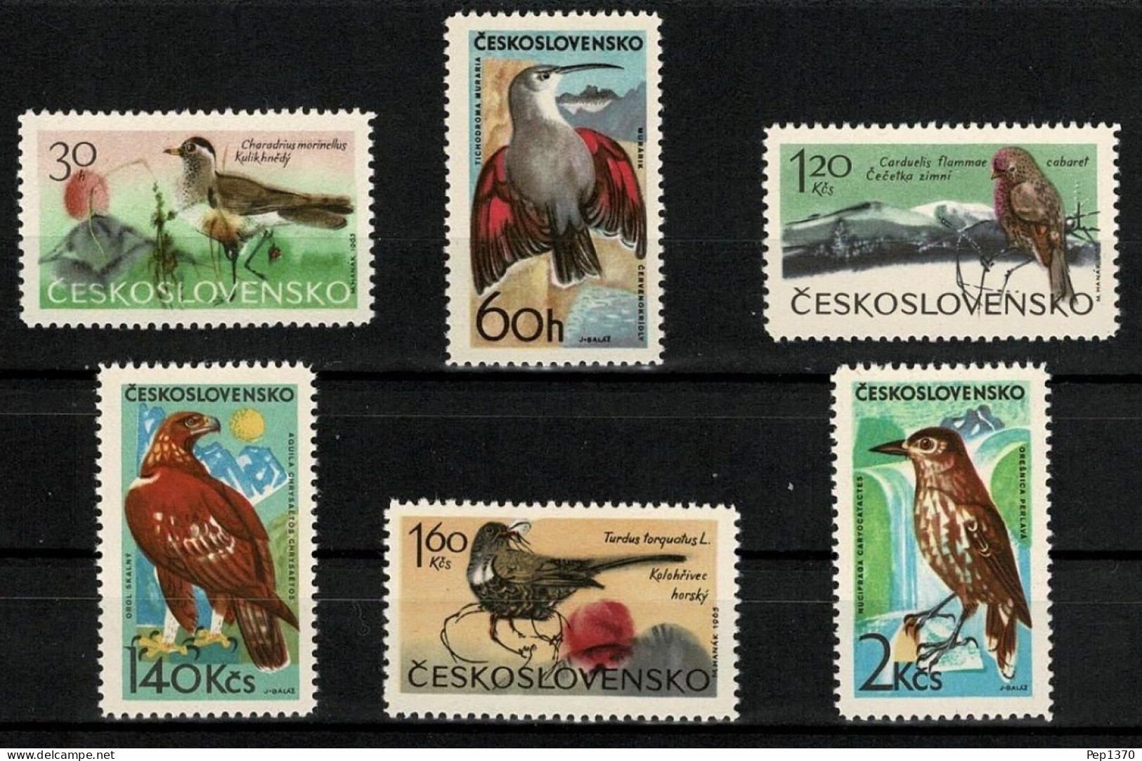 CHECOSLOVAQUIA 1965 - TCHECOSLOVAQUIE - AVES - PAJAROS - YVERT 1433/1438** - Autres & Non Classés