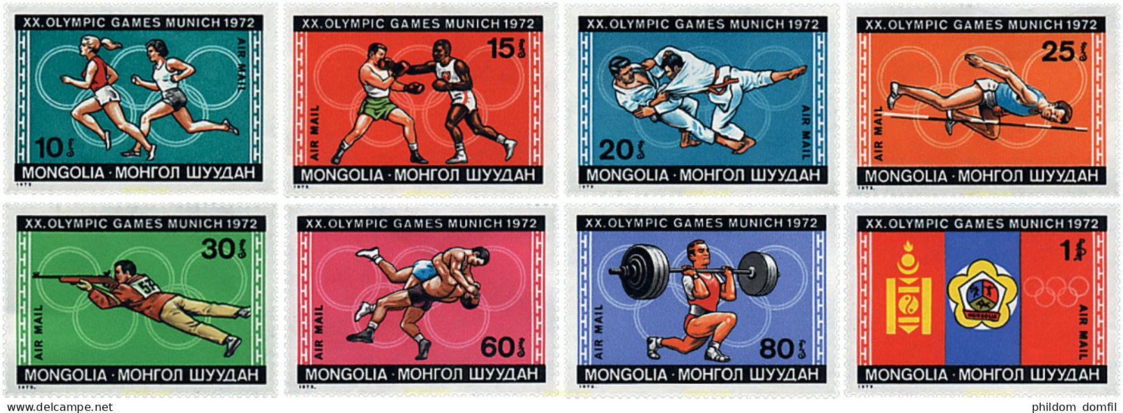 27347 MNH MONGOLIA 1972 20 JUEGOS OLIMPICOS VERANO MUNICH 1972 - Mongolia