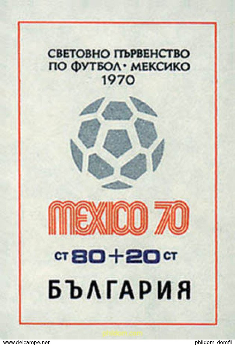 81401 MNH BULGARIA 1970 COPA DEL MUNDO DE FUTBOL. MEXICO-70 - Unused Stamps