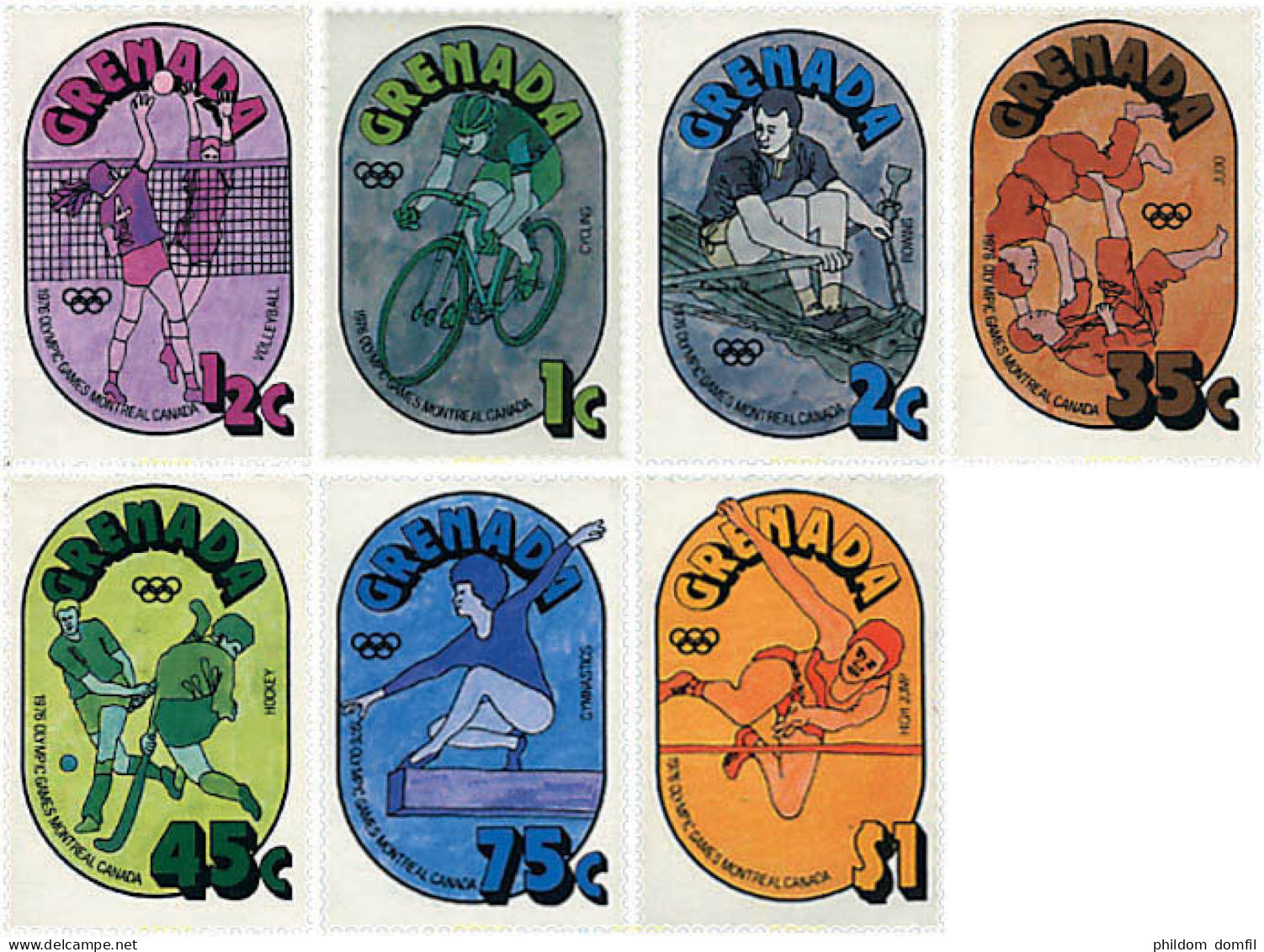 89870 MNH GRANADA 1976 21 JUEGOS OLIMPICOS VERANO MONTREAL 1976 - Grenade (1974-...)