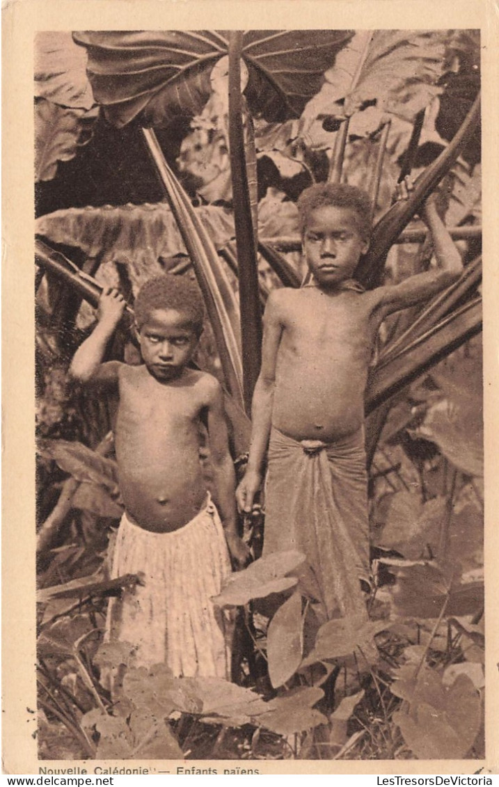 Nouvelle Calédonie - Enfants Païens - Edit De La Commission Suisse - A Smyth - Carte Postale Ancienne - Nuova Caledonia