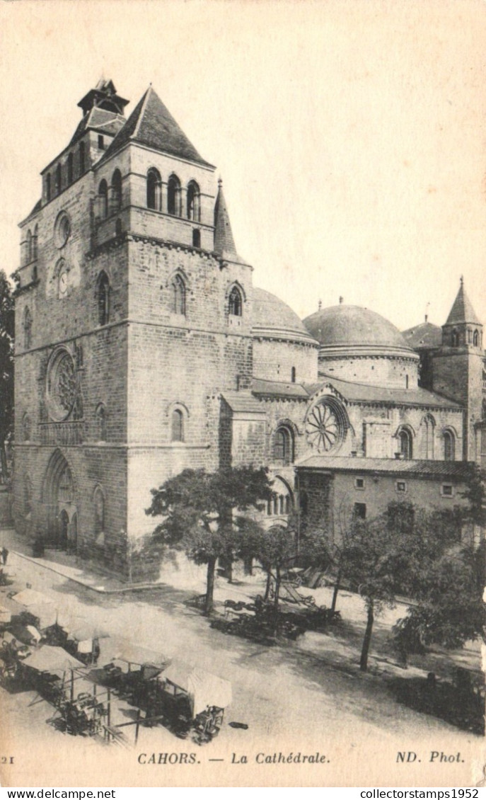 CAHORS, LOT, CATHEDRAL, ARCHITECTURE, FRANCE, POSTCARD - Cahors