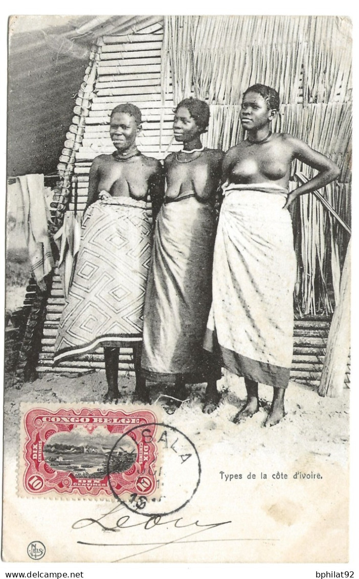 !!! CONGO, CPA DE 1910, DÉPART DE LISALA POUR BRUXELLES (BELGIQUE) - Briefe U. Dokumente