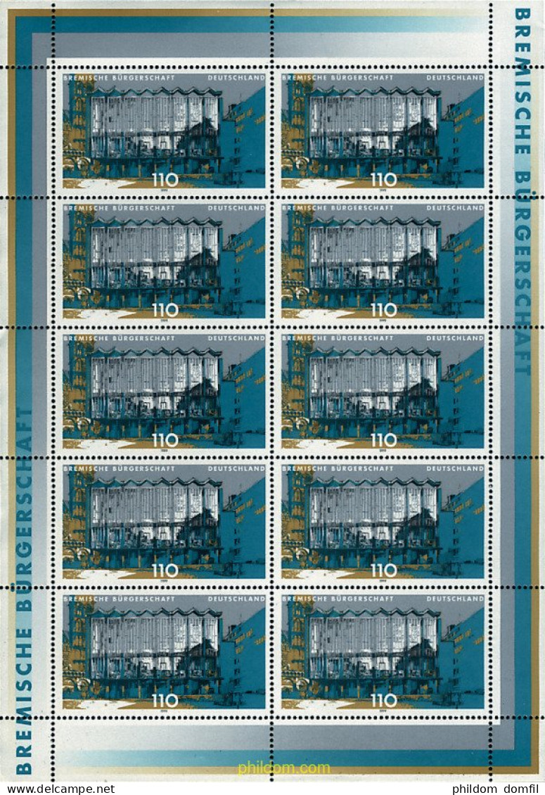 9912 MNH ALEMANIA FEDERAL 1999 EDIFICIOS DE PARLAMENTOS - Ungebraucht