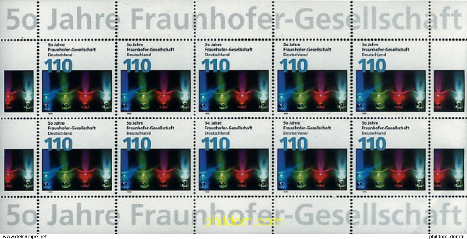 9910 MNH ALEMANIA FEDERAL 1999 50 ANIVERSARIO DE LA SOCIEDAD FRAUNHOFER - Nuevos