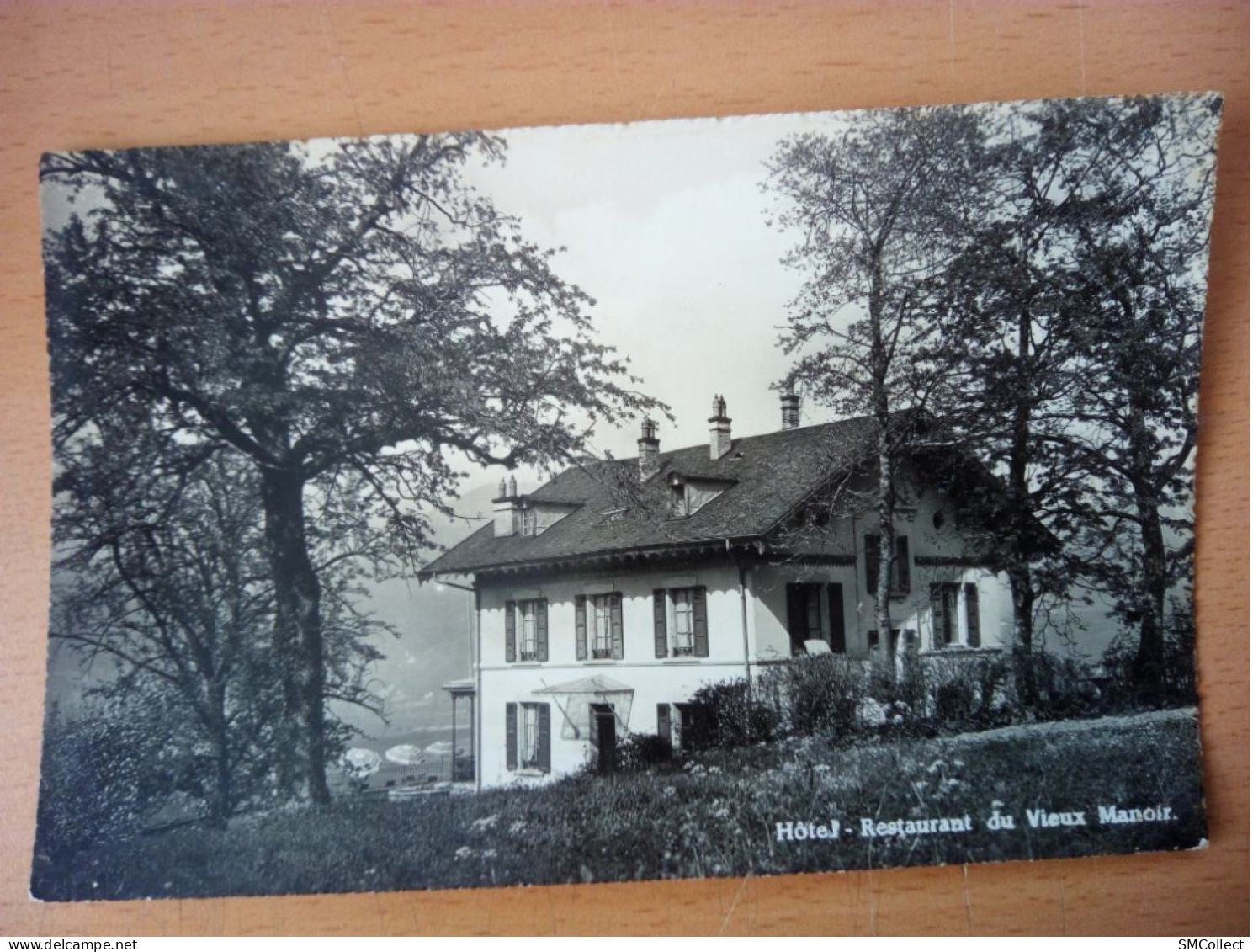 Hotel Restaurant Du Vieux Manoir (Charles Grau Propriétaire) Carte Expédiée De / Photogarphe De Monthey (A17p46) - Monthey