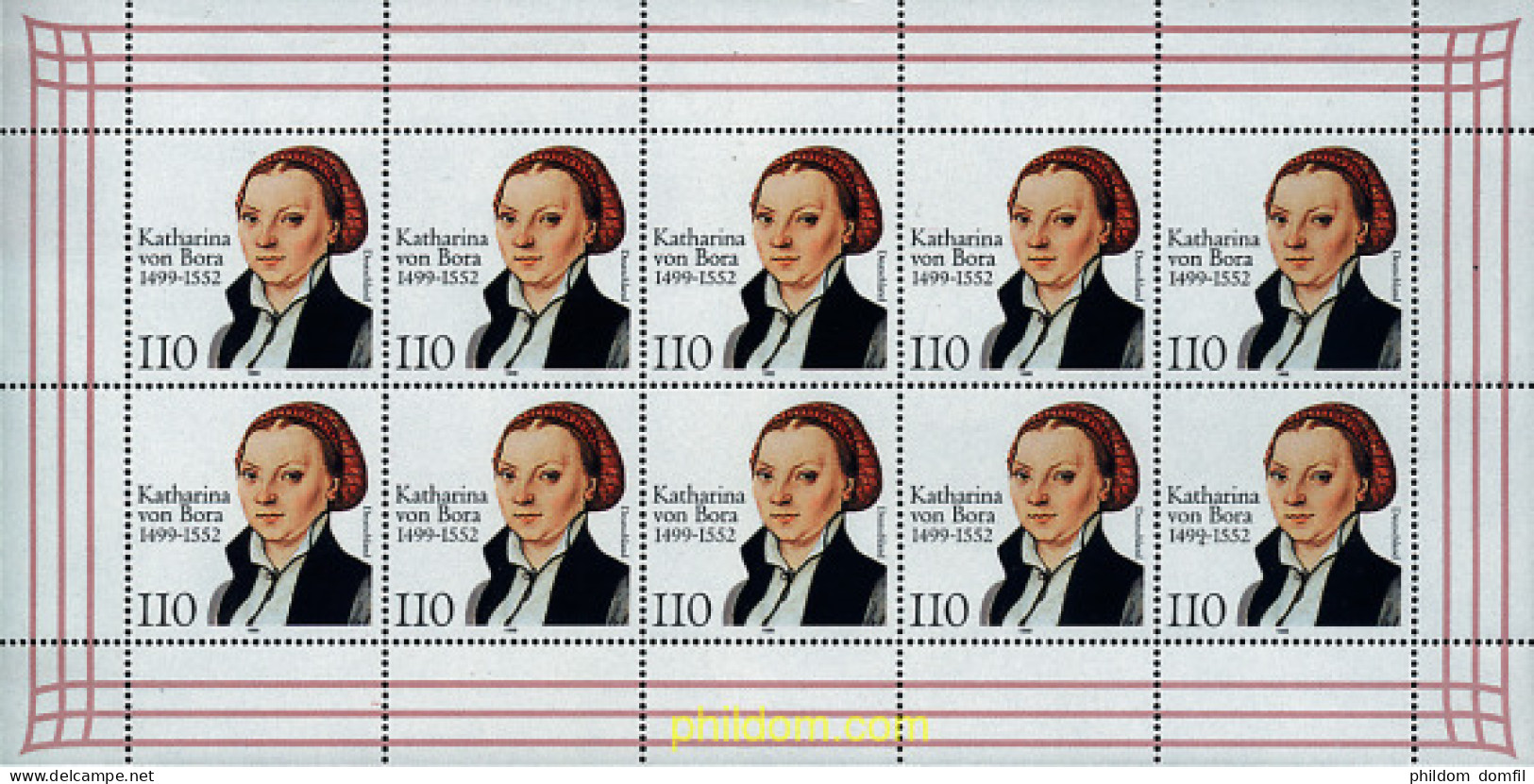 9915 MNH ALEMANIA FEDERAL 1999 500 ANIVERSARIO DEL NACIMIENTO DE CATERINA DE BORA - Ungebraucht