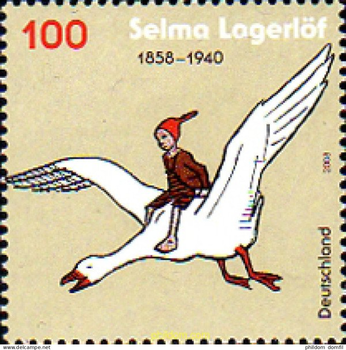 223417 MNH ALEMANIA FEDERAL 2008 PERSONAJES. SELMA LAGERLÖF PREMIO NOBEL DE LITERATURA - Nuovi