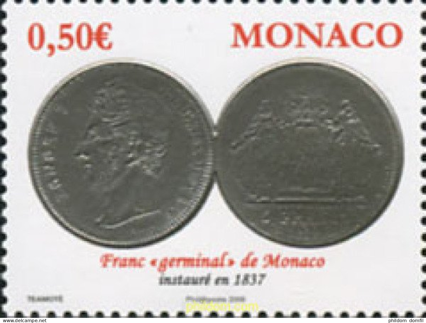 666938 MNH MONACO 2008 EURO - Ongebruikt