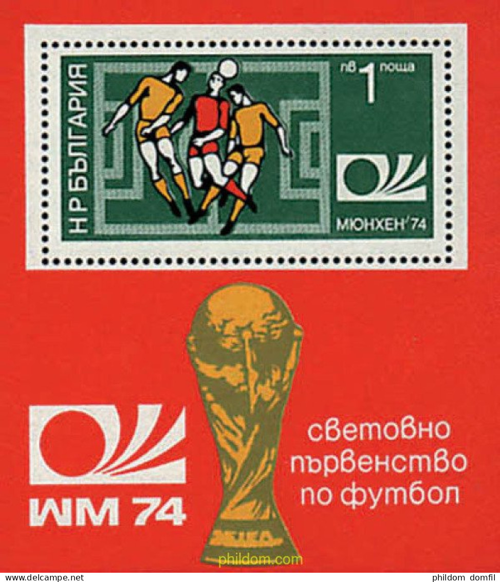 81514 MNH BULGARIA 1974 COPA DEL MUNDO DE FUTBOL. ALEMANIA-74 - Neufs