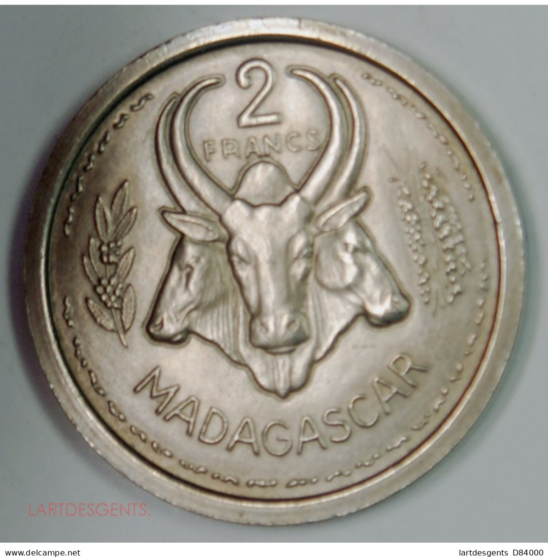 ESSAIS Colonie MADAGASCAR -  1F + 2 Francs 1948, Lartdesgents.fr - Probedrucke