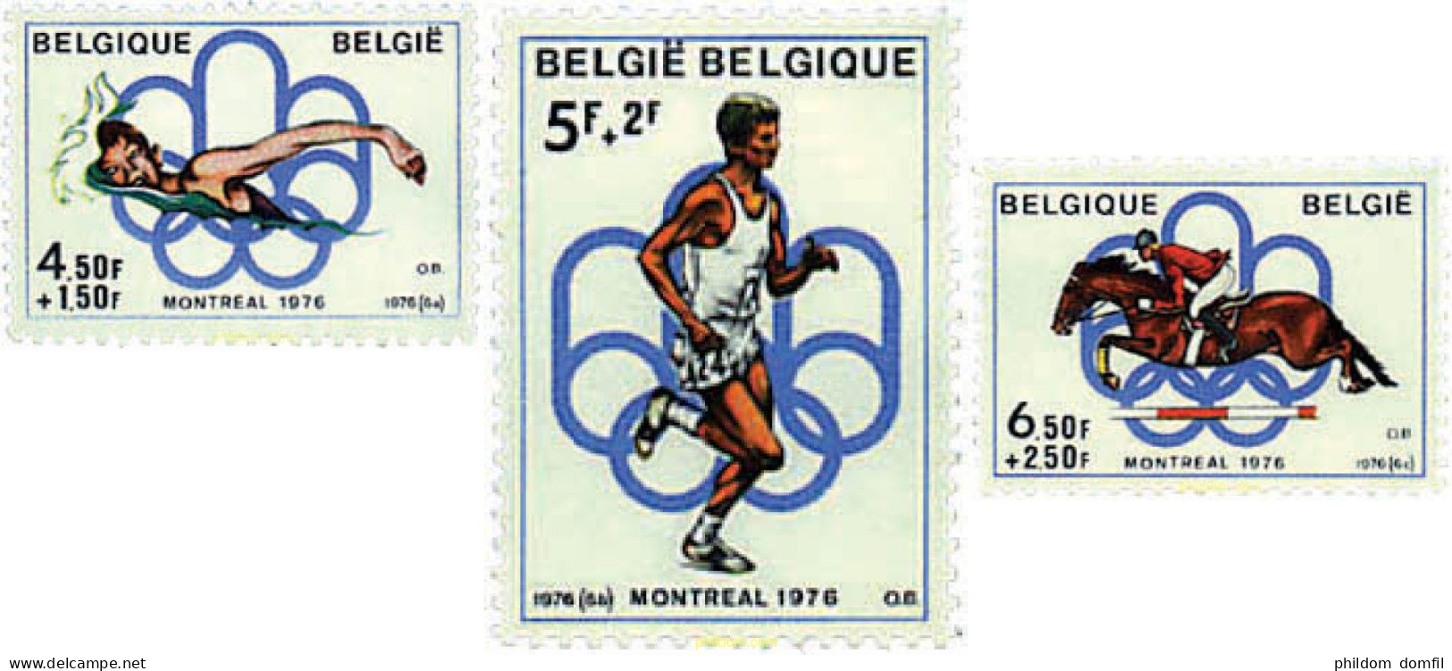 84495 MNH BELGICA 1976 21 JUEGOS OLIMPICOS VERANO MONTREAL 1976 - Sonstige & Ohne Zuordnung