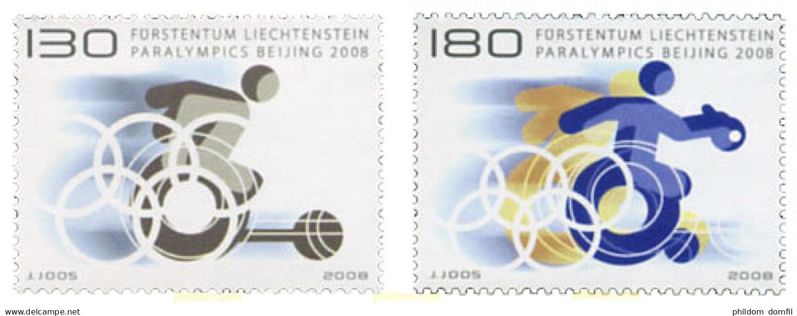 216499 MNH LIECHTENSTEIN 2008 JUEGOS PARALIMPICOS BEIJING 2008 - Nuevos