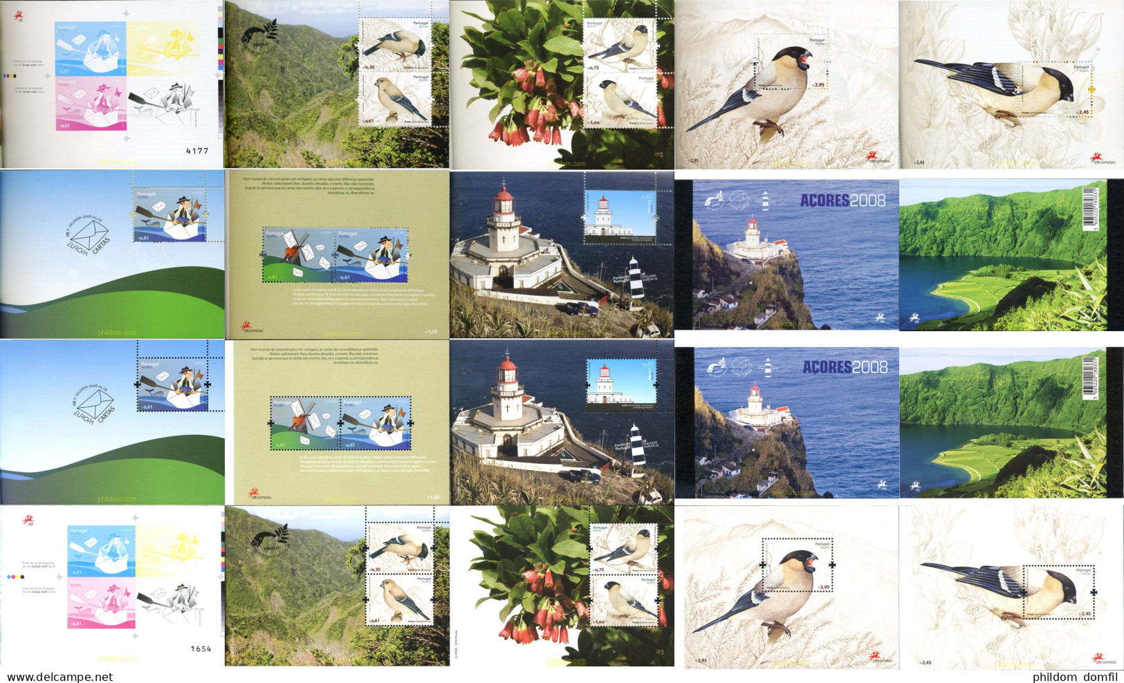 220582 MNH AZORES 2008 AVES - Açores