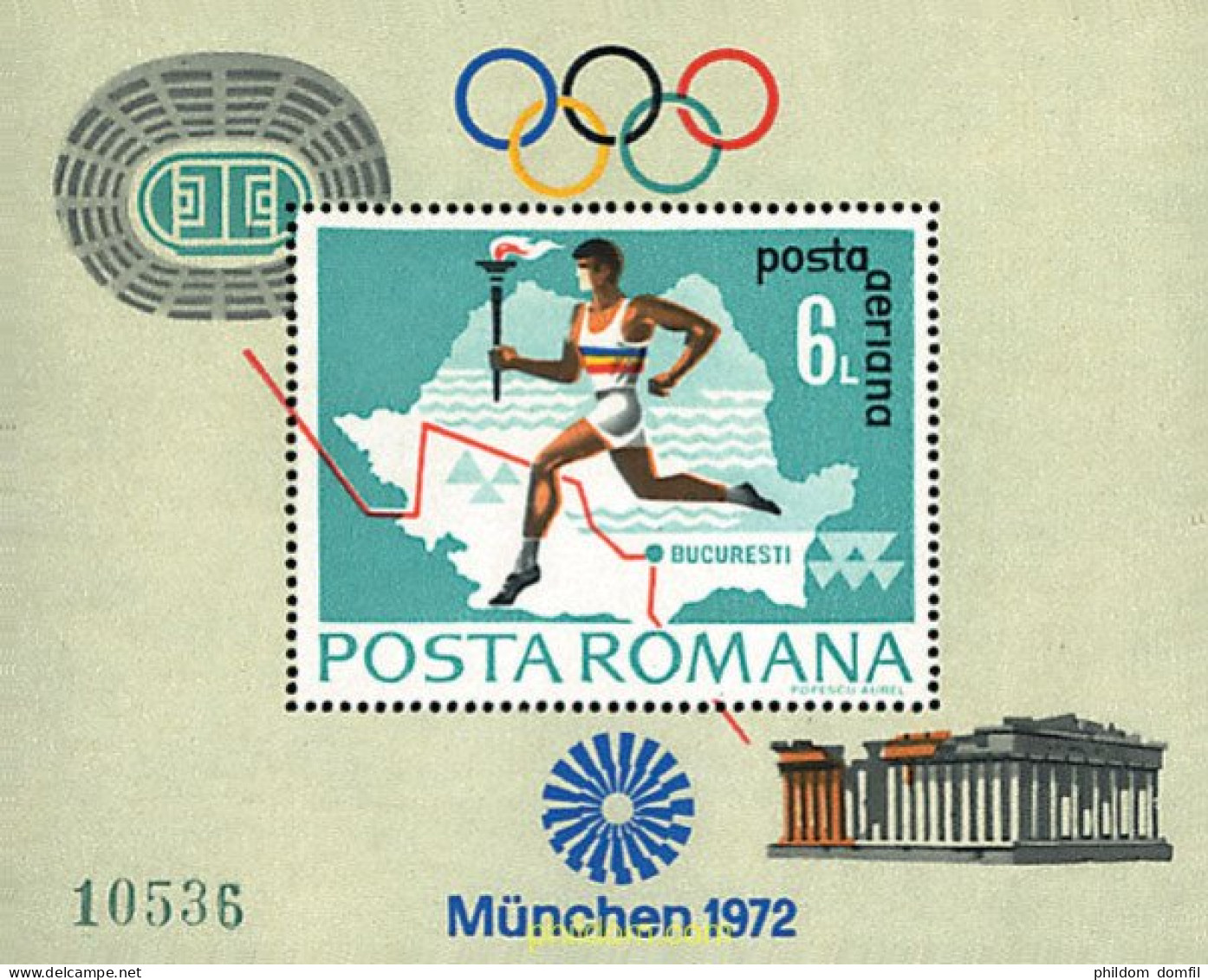 234571 MNH RUMANIA 1972 20 JUEGOS OLIMPICOS VERANO MUNICH 1972 - Other & Unclassified