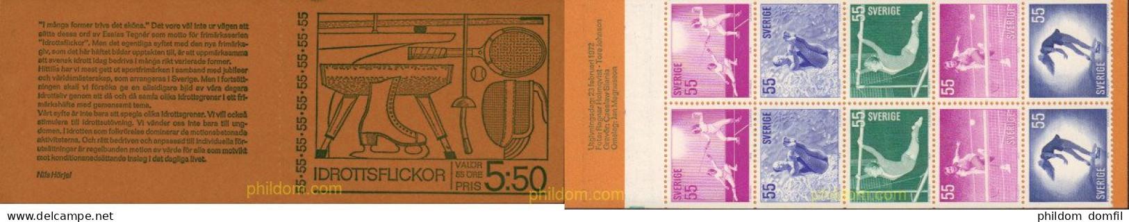 2335 MNH SUECIA 1972 DEPORTES FEMENINOS - Ongebruikt