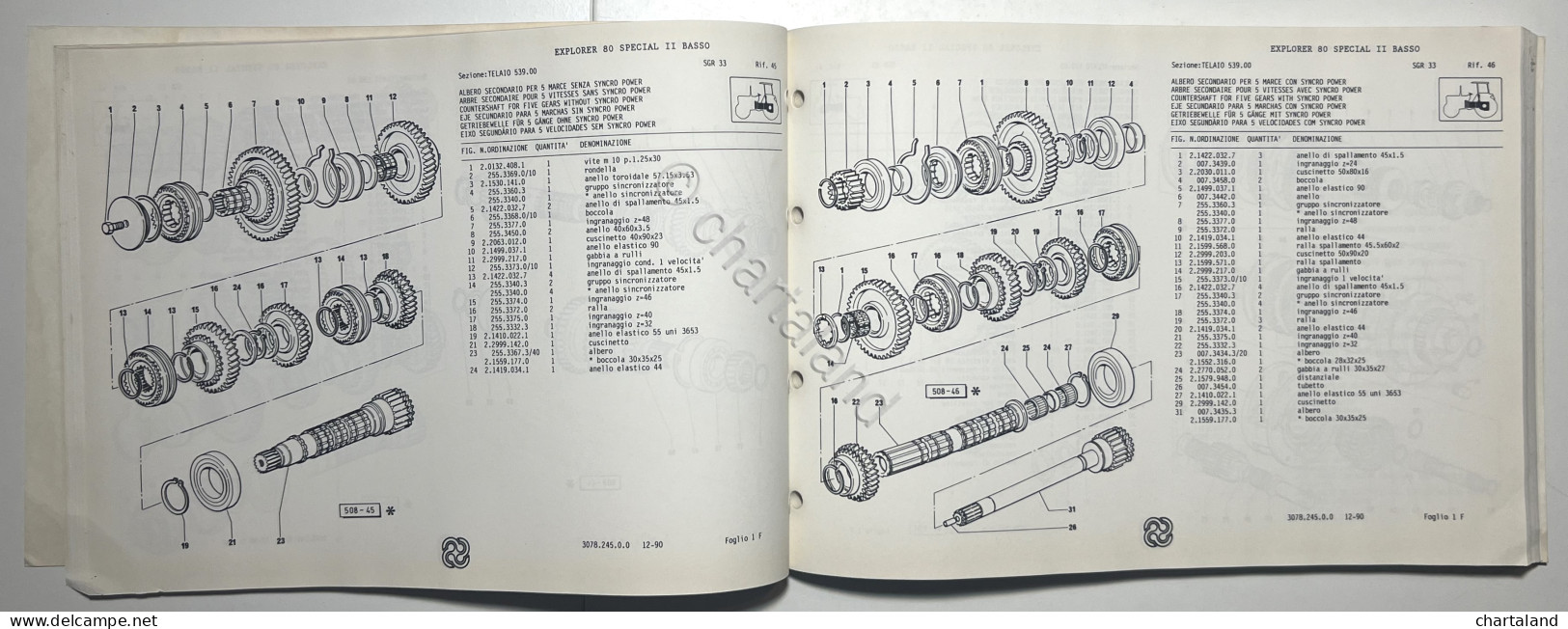 Catalogo Parti Di Ricambi Originali SAME Trattori - Explorer 80 II Special Basso - Otros & Sin Clasificación