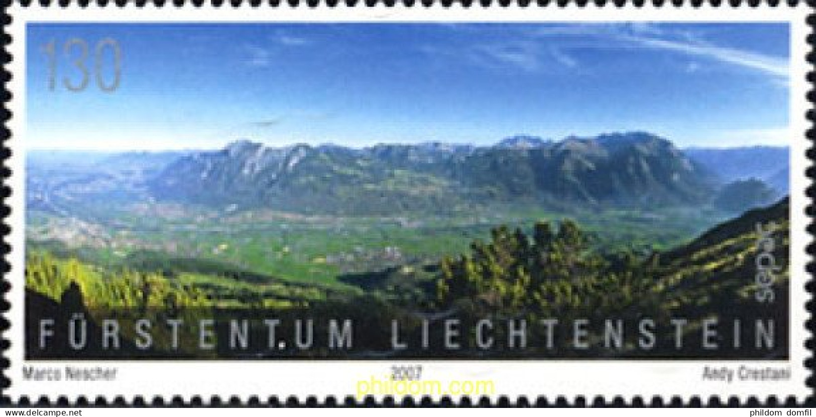 218451 MNH LIECHTENSTEIN 2007 SEPAC - Nuovi