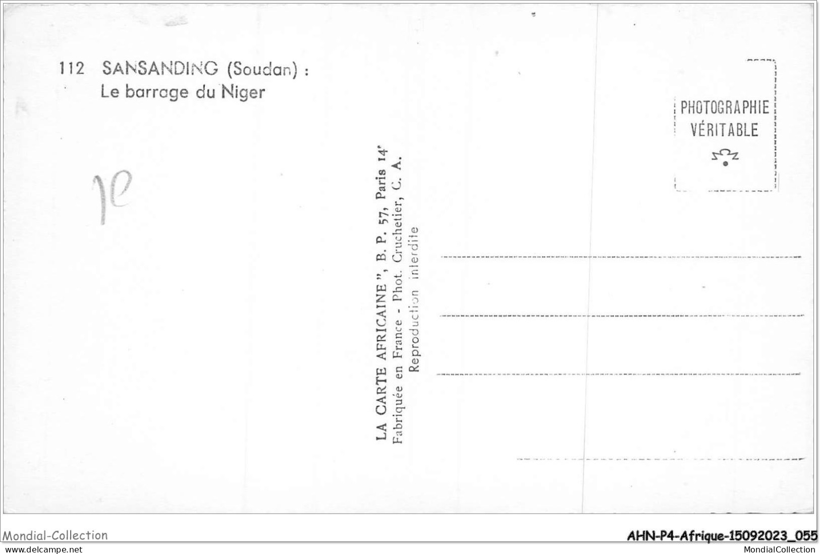 AHNP4-0418 - AFRIQUE - SANSANDING - Soudan - Le Barrage Du Niger - Mali